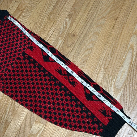 Vintage Razzle Dazzle 90's Knit Oversized Sweater (Ugly Christmas Sweater?) - Picture 3 of 6